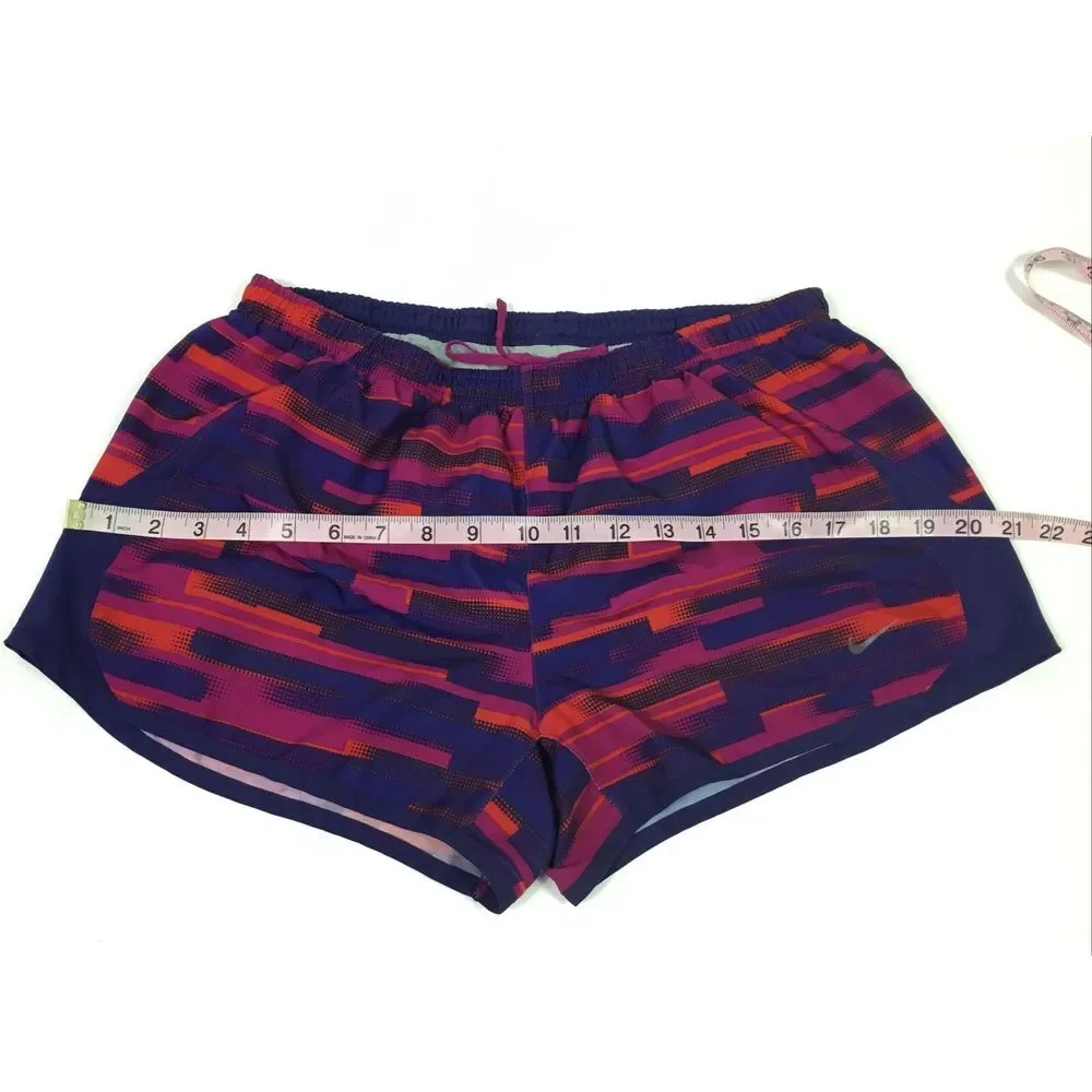 Nike Swim Board‎ Shorts Womens lined Blue multi color Draw string Size M